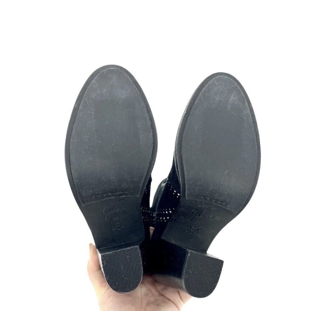 Joie Monte Black Suede Leather Studded Ankle Booties SZ 38 EU New - Picture 9 of 9
